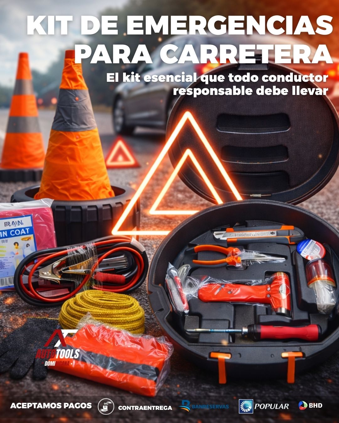 Kit de Emergencias para Carretera | Todo lo que necesitas para una emergencia, en un solo kit
