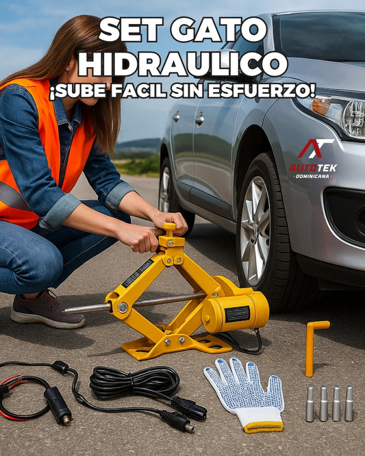 Set de Gato Hidraulico TurboFix™ | Capacidad de 3T | ¡Levanta sin esfuerzo!