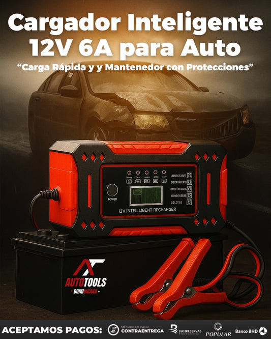 Cargador Inteligente de Batería 12V 6A – Protección Total y Rendimiento en Cualquier Clima