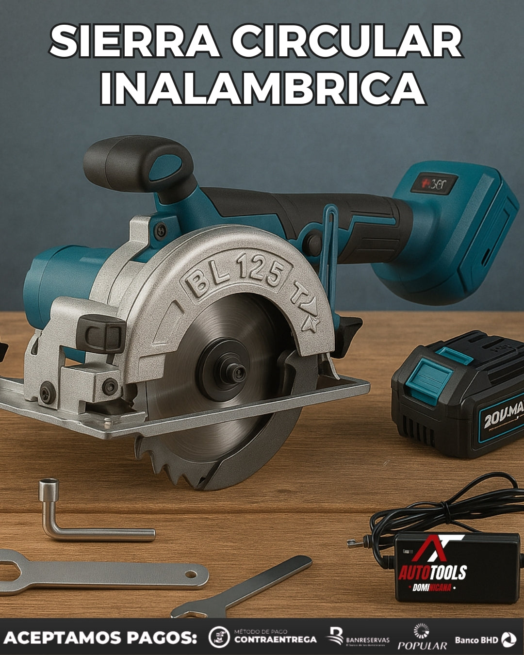 Sierra Circular Inalámbrica 21V PowerCut™ | 6,500RPM, Corte de 45mm | Corta con precisión profesional