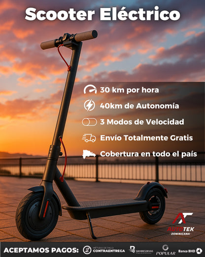 Patineta Électrica SmartRide™ |  Scooter tipo Xiaomi Plegable y Veloz | 25KM/ph y hasta 40KM de Distancia