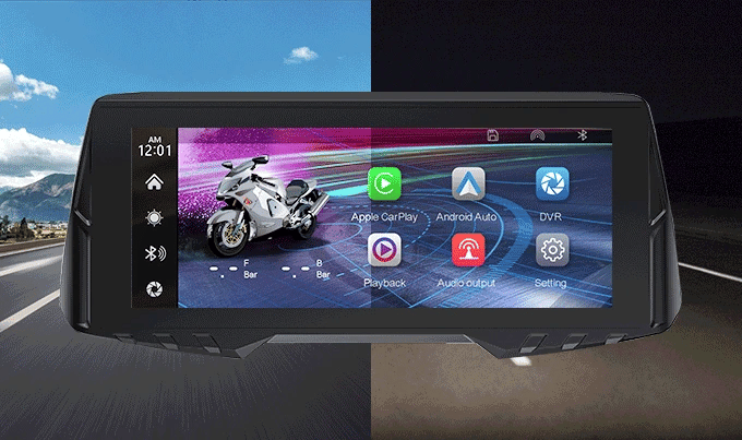 Retrovisor Inteligente con Carplay Integrado con Pantalla 4k de 12" AutoTek™ | También sistema Android 13 actualizado | Conecta tu Iphone y Android en Segundos