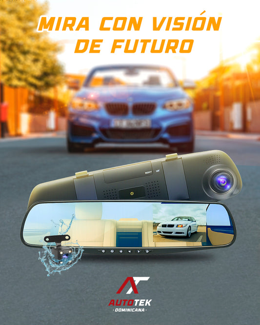 Retrovisor Inteligente con Carplay Integrado con Pantalla 4k de 12" AutoTek™ | También sistema Android 13 actualizado | Conecta tu Iphone y Android en Segundos